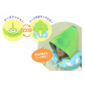 Japan Disney Hooded Neck Pillow - Little Green Men / Face Plush - 8