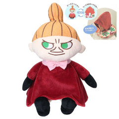 Japan Moomin Hooded Neck Pillow - Little My / Sitting Plush