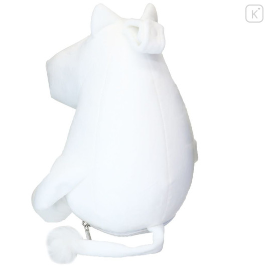 Japan Moomin Hooded Neck Pillow - Moomintroll / Sitting Plush - 3