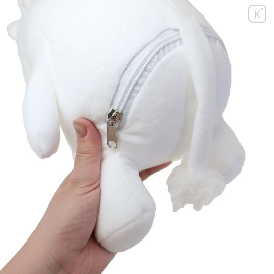 Japan Moomin Hooded Neck Pillow - Moomintroll / Sitting Plush - 4