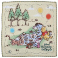 Japan Disney Handkerchief Wash Towel - Winnie The Pooh / Picnic - 1