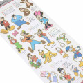 Japan Disney Picture Book Sticker - Mickey & Friends - 2