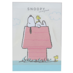 Japan Peanuts Mini Notepad - Snoopy & Woodstock / House