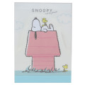 Japan Peanuts Mini Notepad - Snoopy & Woodstock / House - 1