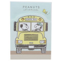 Japan Peanuts Mini Notepad - Snoopy / School Bus Night - 1