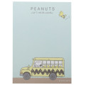 Japan Peanuts Mini Notepad - Snoopy / School Bus Night - 3