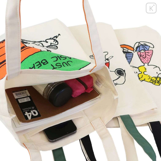 Japan Peanuts Tote Bag - Snoopy / Line Up - 3