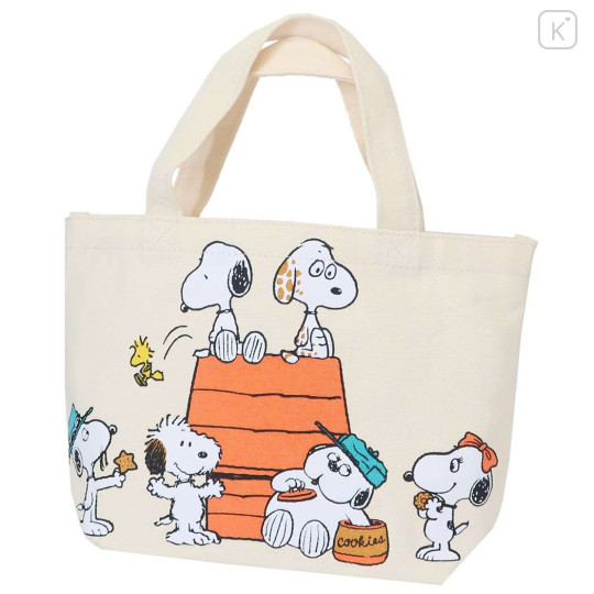 Japan Peanuts Mini Tote Bag - Snoopy / Cookie Time - 1