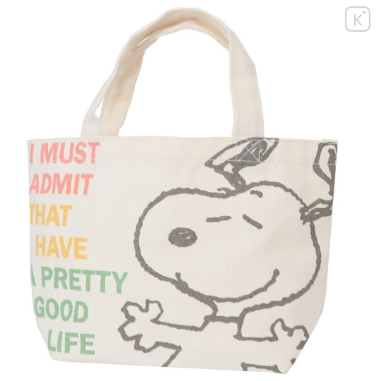 Japan Peanuts Mini Tote Bag - Snoopy / Pretty Good Life - 1