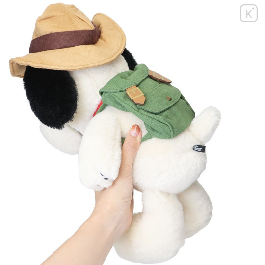 Japan Peanuts Fluffy Plush Doll (M) - Snoopy / Beagle Scout - 2