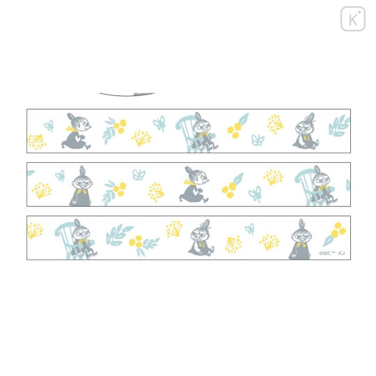Japan Moomin Washi Masking Tape - Little My : White & Blue - 3