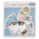 Japan Mofusand Mini Letter Set - Cat / Sea Creature Nyan