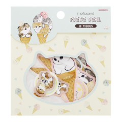 Japan Mofusand Sticker Set - Cat / Ice Cream