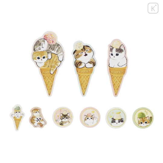 Japan Mofusand Sticker Set - Cat / Ice Cream - 4