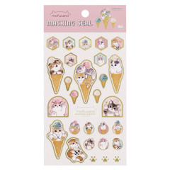 Japan Mofusand Masking Seal Sticker - Cat / Ice Cream