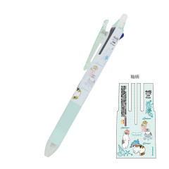 Japan Mofusand FriXion Ball 3 Slim Color Multi Erasable Gel Pen - Cat : Sea Creature Nyan