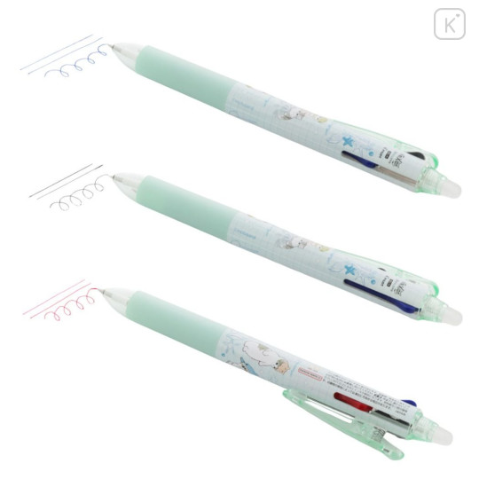 Japan Mofusand FriXion Ball 3 Slim Color Multi Erasable Gel Pen - Cat : Sea Creature Nyan - 3
