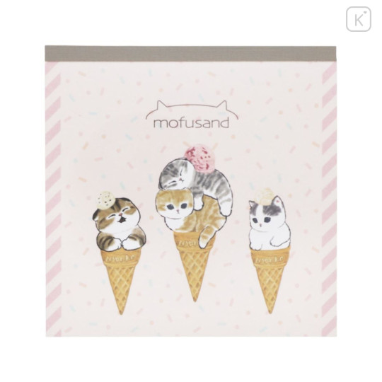 Japan Mofusand Memo Pad - Cat / Ice Cream - 1