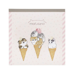 Japan Mofusand Memo Pad - Cat / Ice Cream