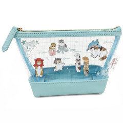 Japan Mofusand Clear Pouch - Cat / Sea Creature Nyan