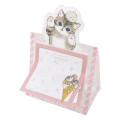 Japan Mofusand Sticky Notes Stand - Cat / Ice Cream - 1