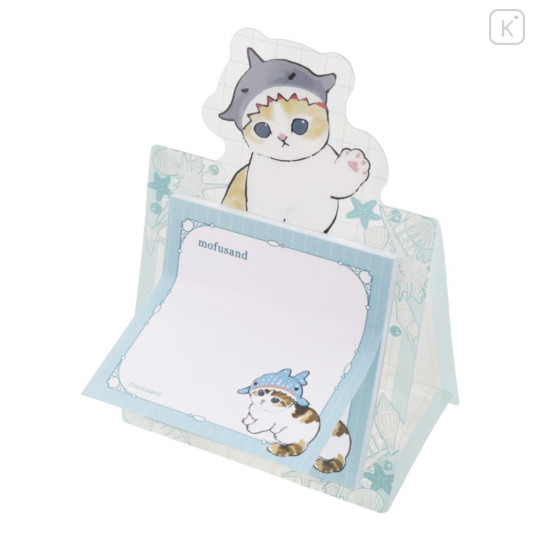 Japan Mofusand Sticky Notes Stand - Cat / Sea Creature Nyan - 1