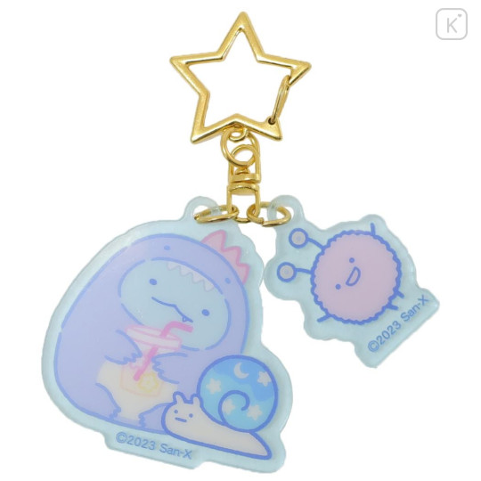 Japan San-X Sumikko Gurashi Acrylic Keychain - Ghost Tokage : Night Park - 1