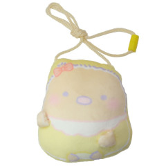 Japan San-X Mascot Mochi Squeeze Neck Pouch - Sumikko Gurashi / Baby Tonkatsu