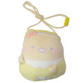Japan San-X Mascot Mochi Squeeze Neck Pouch - Sumikko Gurashi / Baby Tonkatsu - 1