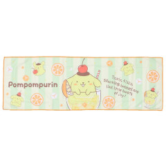 Japan Sanrio Cool Long Towel - Pompompurin / Sparkling Drink