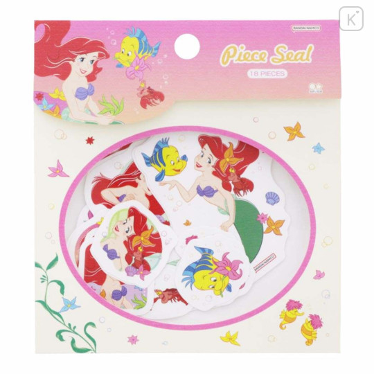 Japan Disney Sticker Set - Ariel / Pink Sea - 1