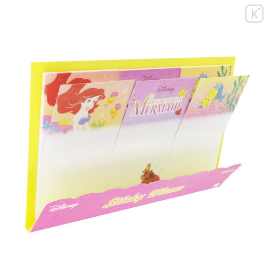 Japan Disney Sticky Notes - Ariel / Pink Sea - 3