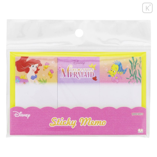 Japan Disney Sticky Notes - Ariel / Pink Sea - 4