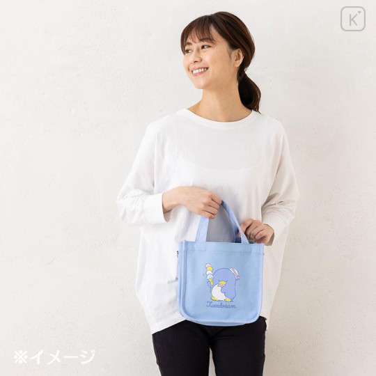 Japan Sanrio Original 2way Mini Tote Bag - Kuromi - 7