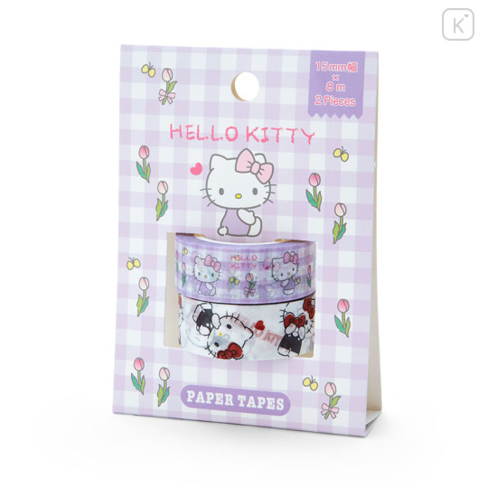 Japan Sanrio Original Paper Tape 2pcs Set - Hello Kitty - 1