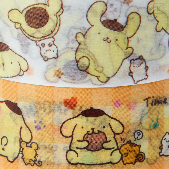 Japan Sanrio Original Paper Tape 2pcs Set - Pompompurin - 3