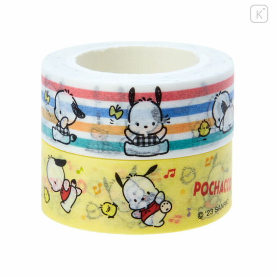 Japan Sanrio Original Paper Tape 2pcs Set - Pochacco - 2