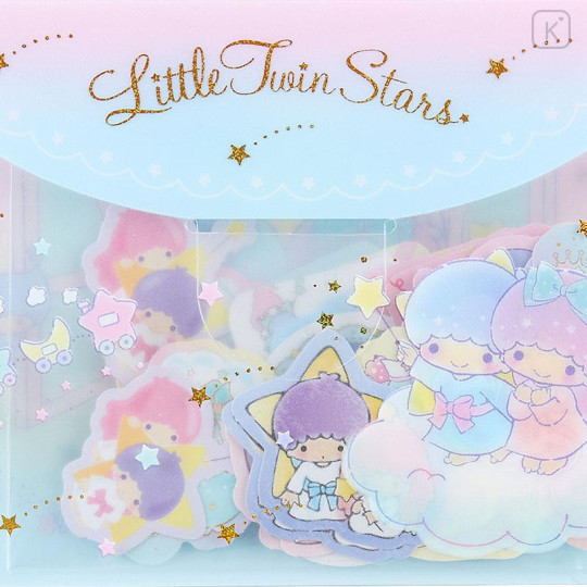 Japan Sanrio Original Sticker & Case Set - Little Twin Stars - 4