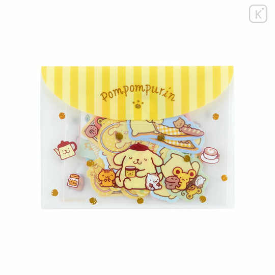 Japan Sanrio Original Sticker & Case Set - Pompompurin - 1