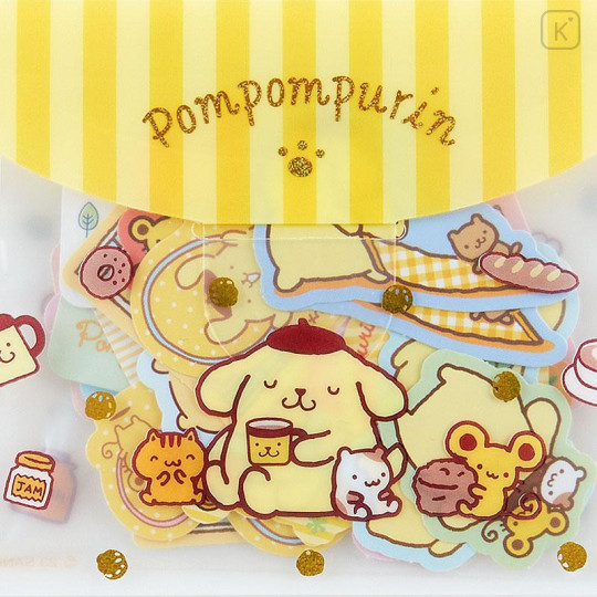 Japan Sanrio Original Sticker & Case Set - Pompompurin - 4