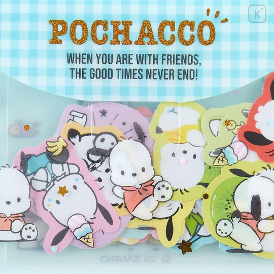 Japan Sanrio Original Sticker & Case Set - Pochacco - 4