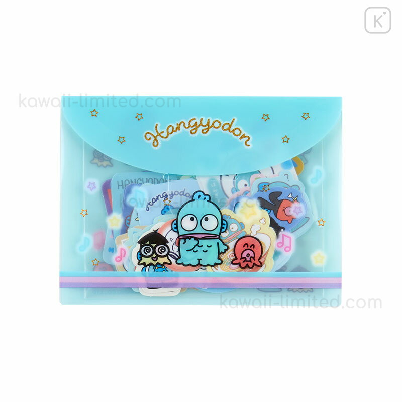 Japan Sanrio Original Sticker & Case Set - Hangyodon