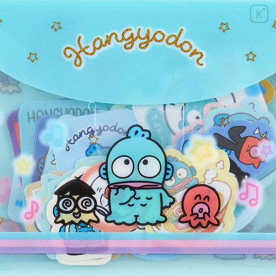 Japan Sanrio Original Sticker & Case Set - Hangyodon - 4
