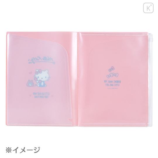 Japan Sanrio Original A4 Zipper Closure 6-Pocket Clear File - My Melody - 3