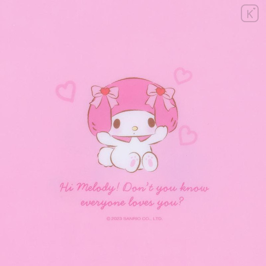 Japan Sanrio Original A4 Zipper Closure 6-Pocket Clear File - My Melody - 5