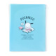 Japan Sanrio Original A4 Zipper Closure 6-Pocket Clear File - Pochacco