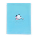 Japan Sanrio Original A4 Zipper Closure 6-Pocket Clear File - Pochacco - 2