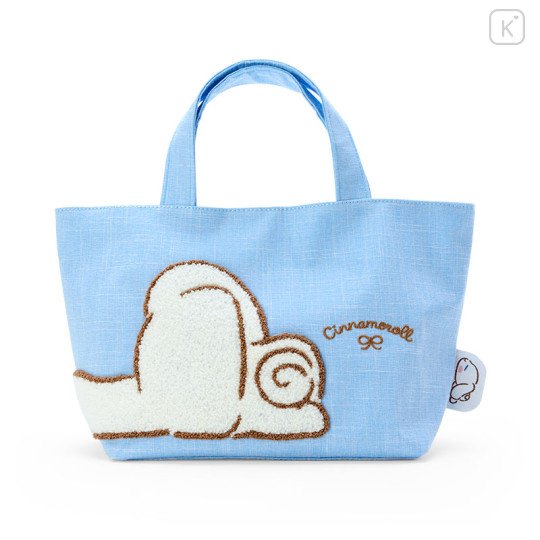 Japan Sanrio Sagara Embroidery Tote Bag - Cinnamoroll / Dangling - 1