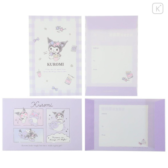 Japan Sanrio Letter Set - Kuromi / Popcorn | Kawaii Limited