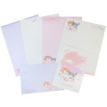 Japan Sanrio Letter Set - Kuromi & Melody / Fluffy Cloud & Flora - 1